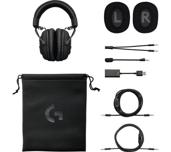 LOGITECH G PRO X 7.1 Gaming Headset - Black image number 9