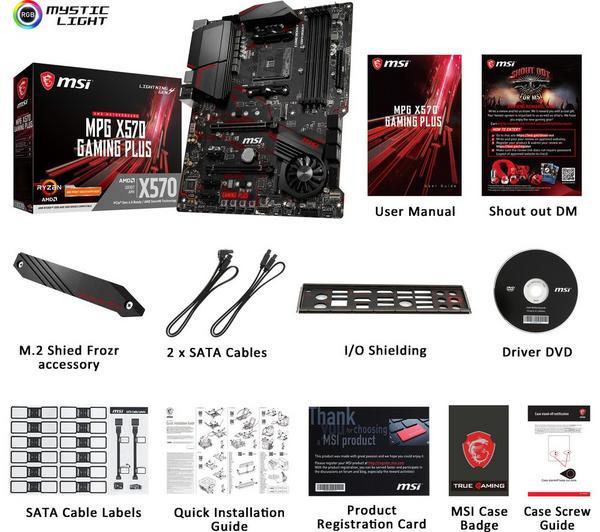 MSI GAMING PLUS AMD X570 AM4 Motherboard image number 4