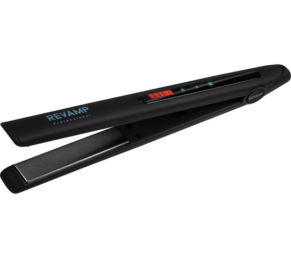 REVAMP Touch Digital Ceramic Hair Straightener - Black image number 17 of 17