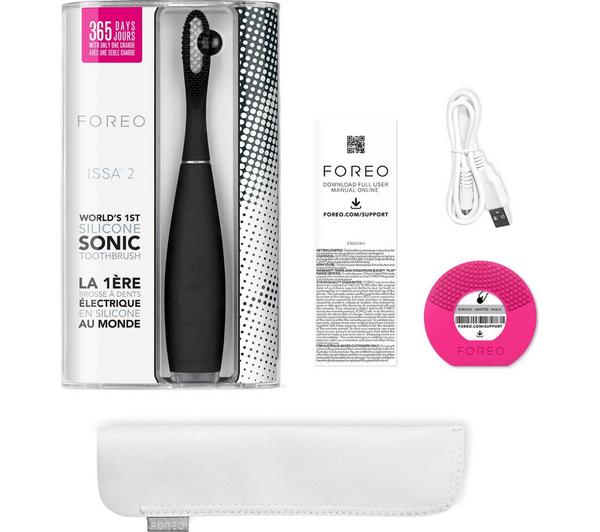 FOREO ISSA 2 Sensitive Electric Toothbrush - Black image number 2