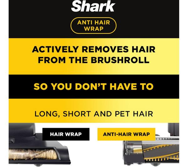 SHARK Anti Hair Wrap with Pet Tool AZ910UKT Upright Bagless Vacuum Cleaner - Rose Gold image number 1