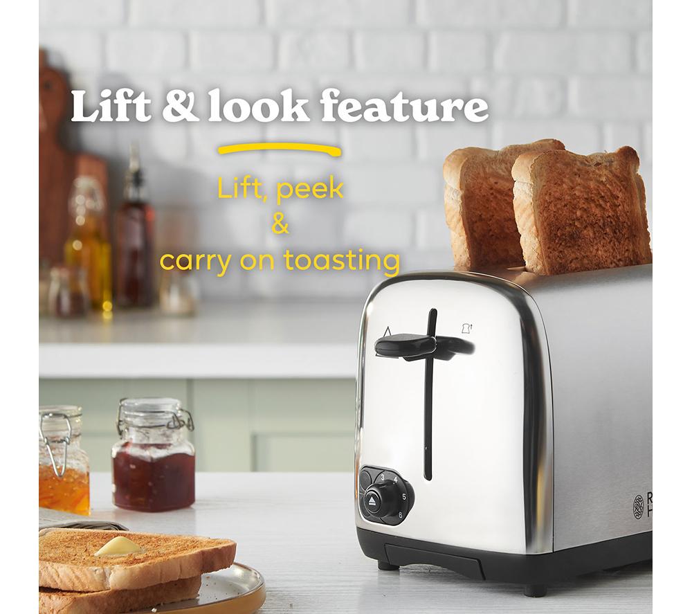 RUSSELL HOBBS Adventure 24080 2-Slice Toaster - Silver image number 5 of 7