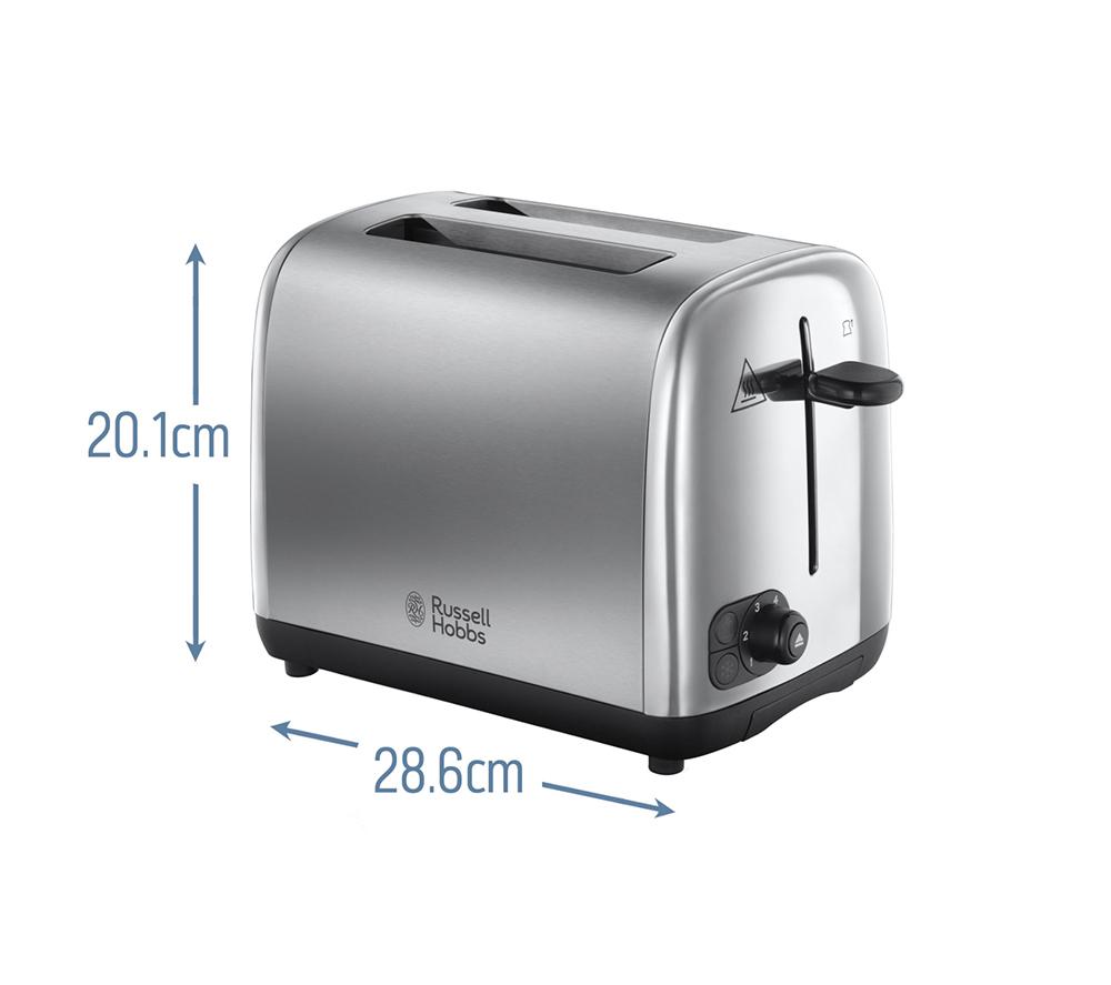 RUSSELL HOBBS Adventure 24080 2-Slice Toaster - Silver image number 6 of 7