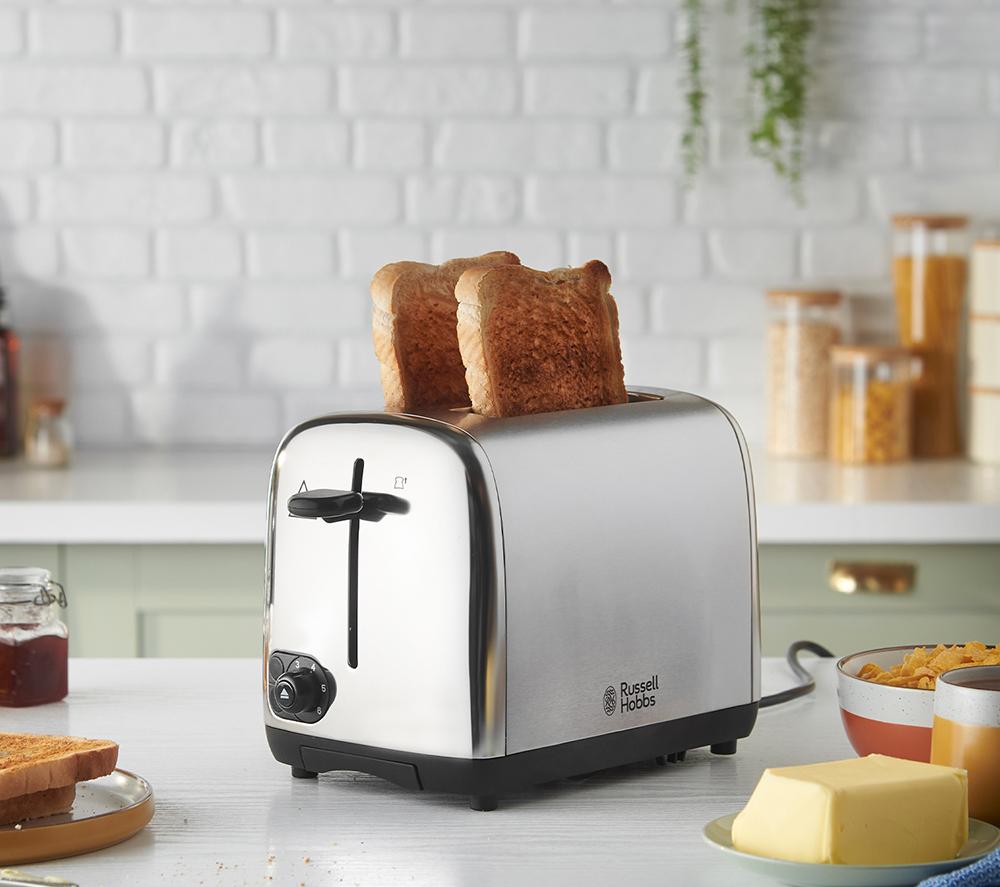 RUSSELL HOBBS Adventure 24080 2-Slice Toaster - Silver image number 7 of 7