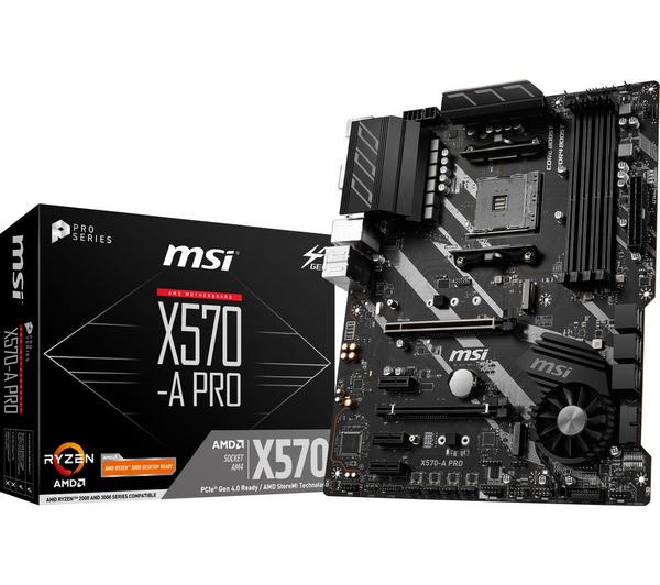 MSI X570-A PRO AMD AM4 Motherboard image number 4