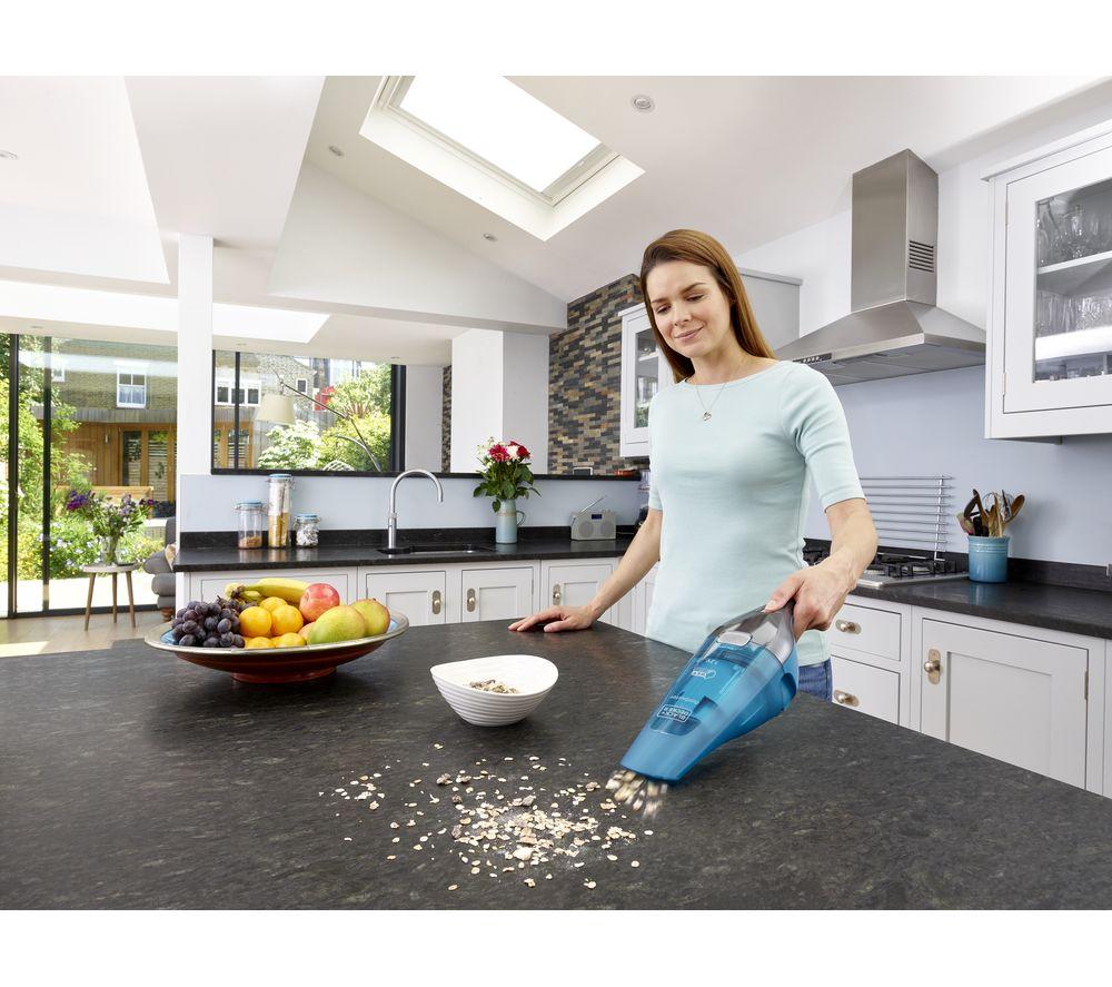 BLACK + DECKER Wet & Dry Dustbuster WDC215WA-GB Handheld Vacuum Cleaner - Blue image number 5 of 8