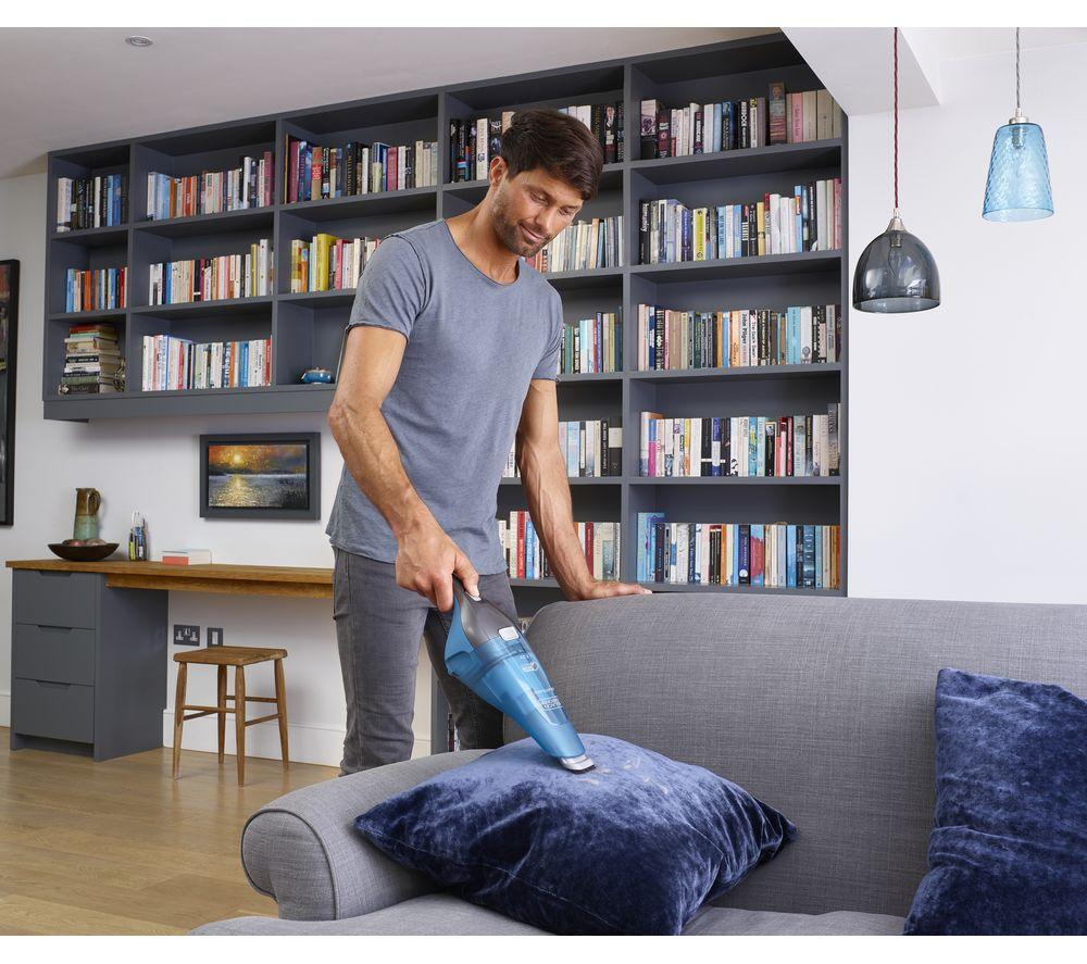 BLACK + DECKER Wet & Dry Dustbuster WDC215WA-GB Handheld Vacuum Cleaner - Blue image number 7 of 8