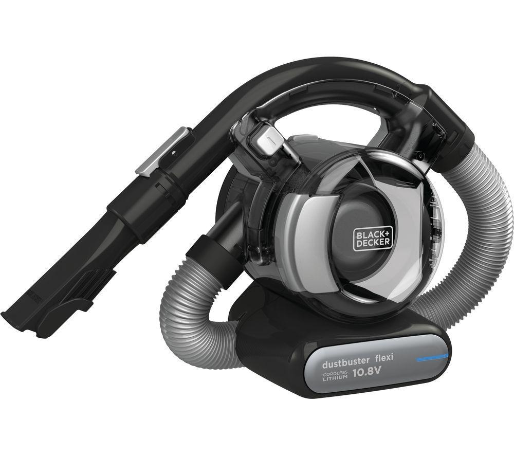 BLACK+DECKER Dustbuster Flexi PD1020LP-GB Handheld Vacuum Cleaner - Black & Chrome image number 5 of 5