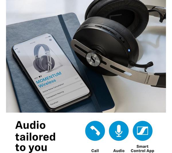 SENNHEISER Momentum Wireless Bluetooth Noise-Cancelling Headphones - Black image number 14