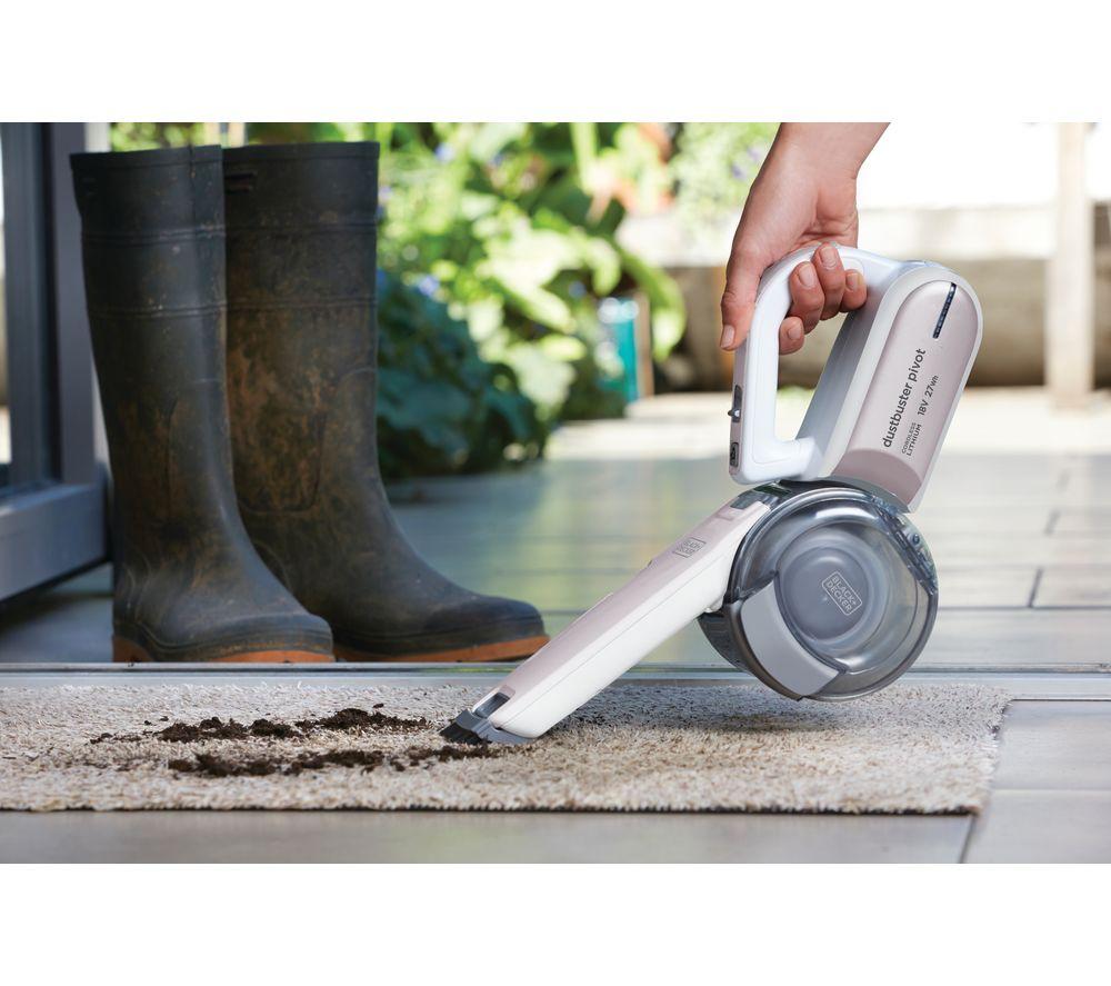 BLACK + DECKER Dustbuster Pivot PV1820LRGP-GB Handheld Vacuum Cleaner - Rose Gold image number 4 of 8