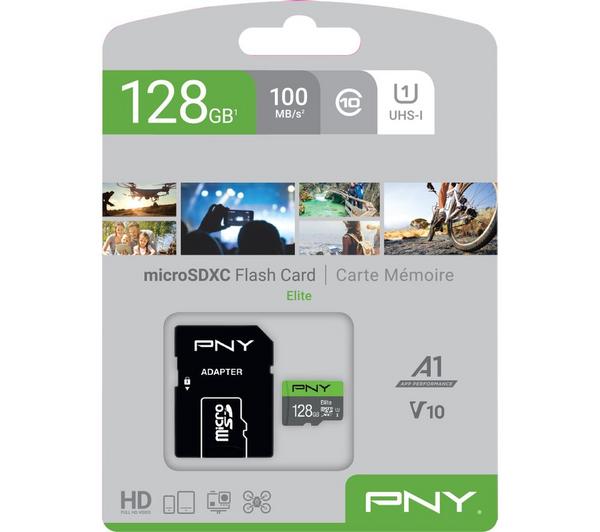 PNY Elite Class 10 microSDXC Memory Card - 128 GB image number 3
