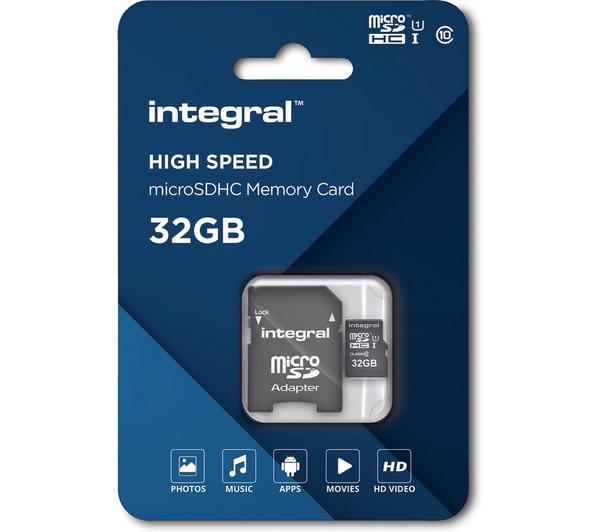 INTEGRAL U1 Class 10 microSD Memory Card - 32 GB image number 0