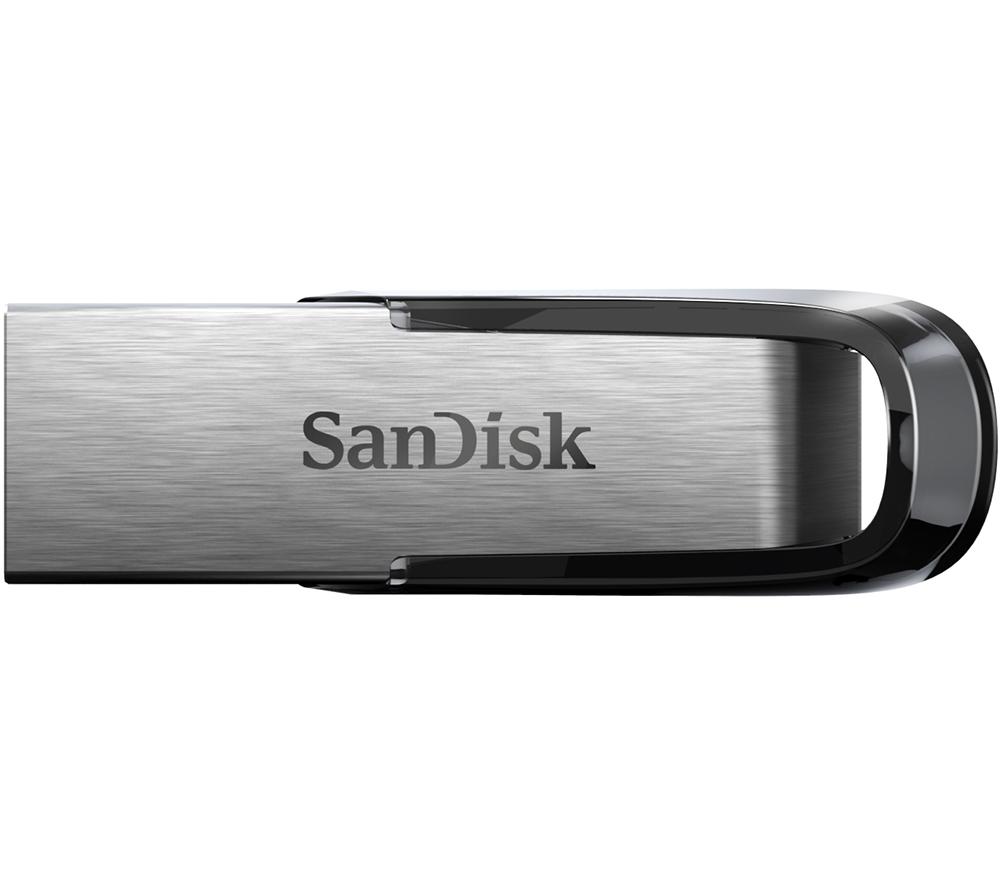 SANDISK Ultra Flair USB 3.0 Memory Stick - 256 GB, Silver, Silver/Grey