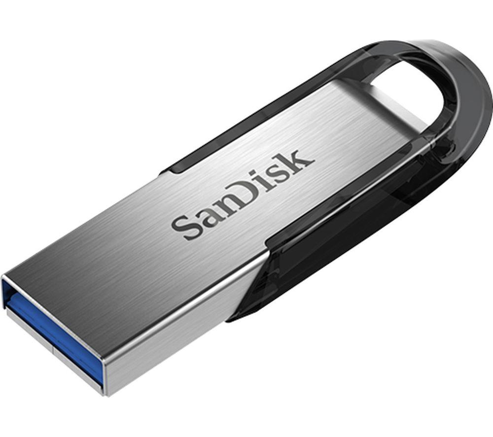 Image of SANDISK Ultra Flair USB 3.0 Memory Stick - 256 GB, Silver, Silver/Grey