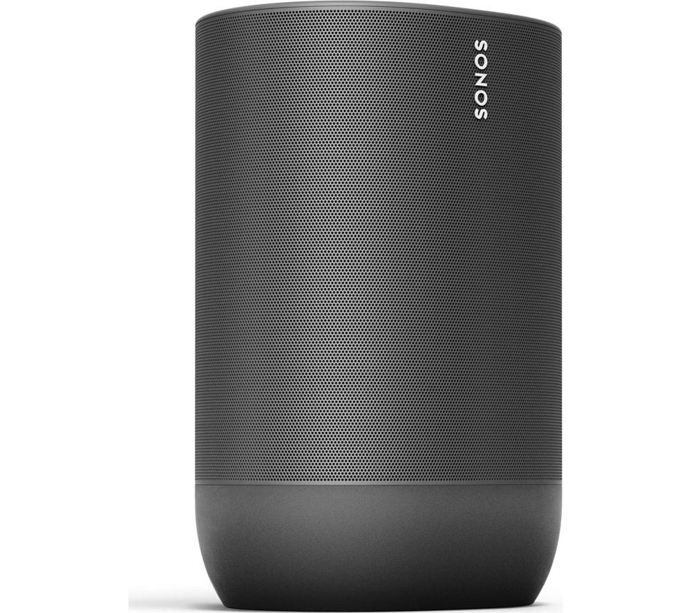 SONOS Move Portable Wireless Multi-room Speaker with Google Assistant & Amazon Alexa - Black, Black