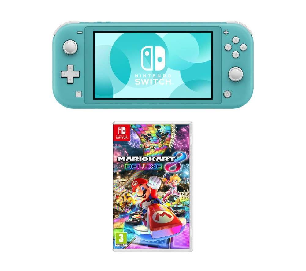 NINTENDO Switch Lite & Mario Kart 8 Deluxe Bundle - Turquoise - image 1