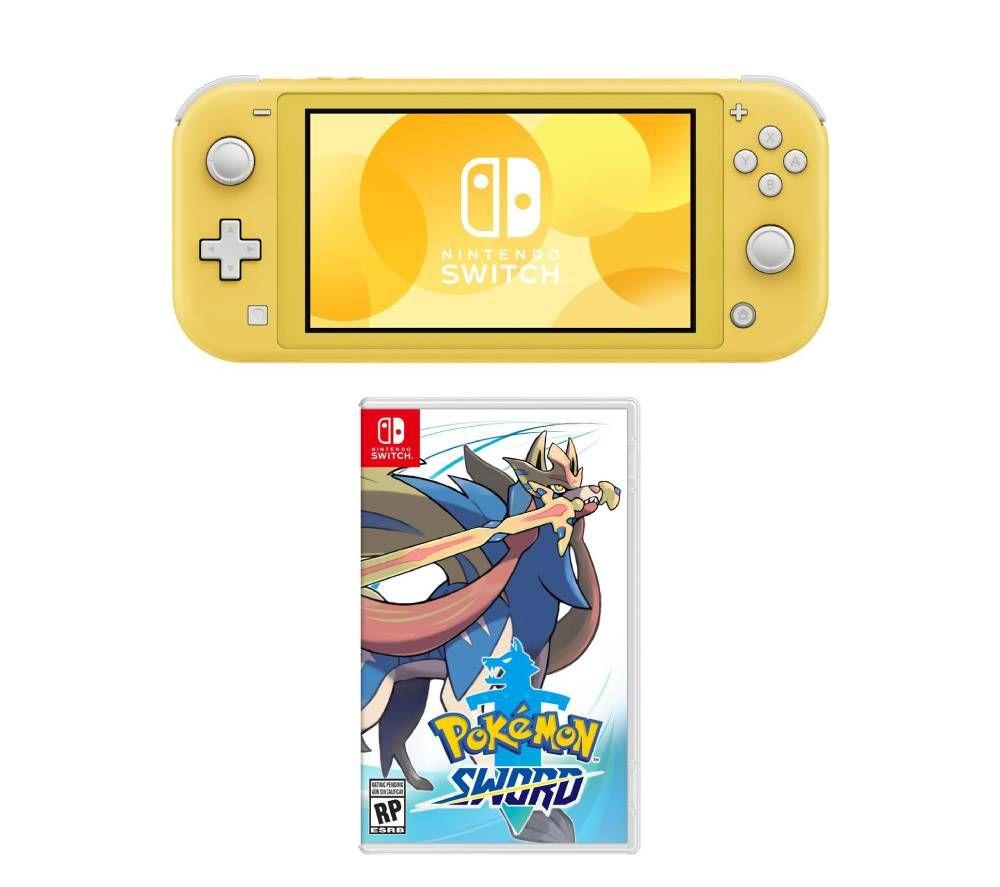Buy NINTENDO Switch Lite & Pokemon Shield Bundle Yellow Currys