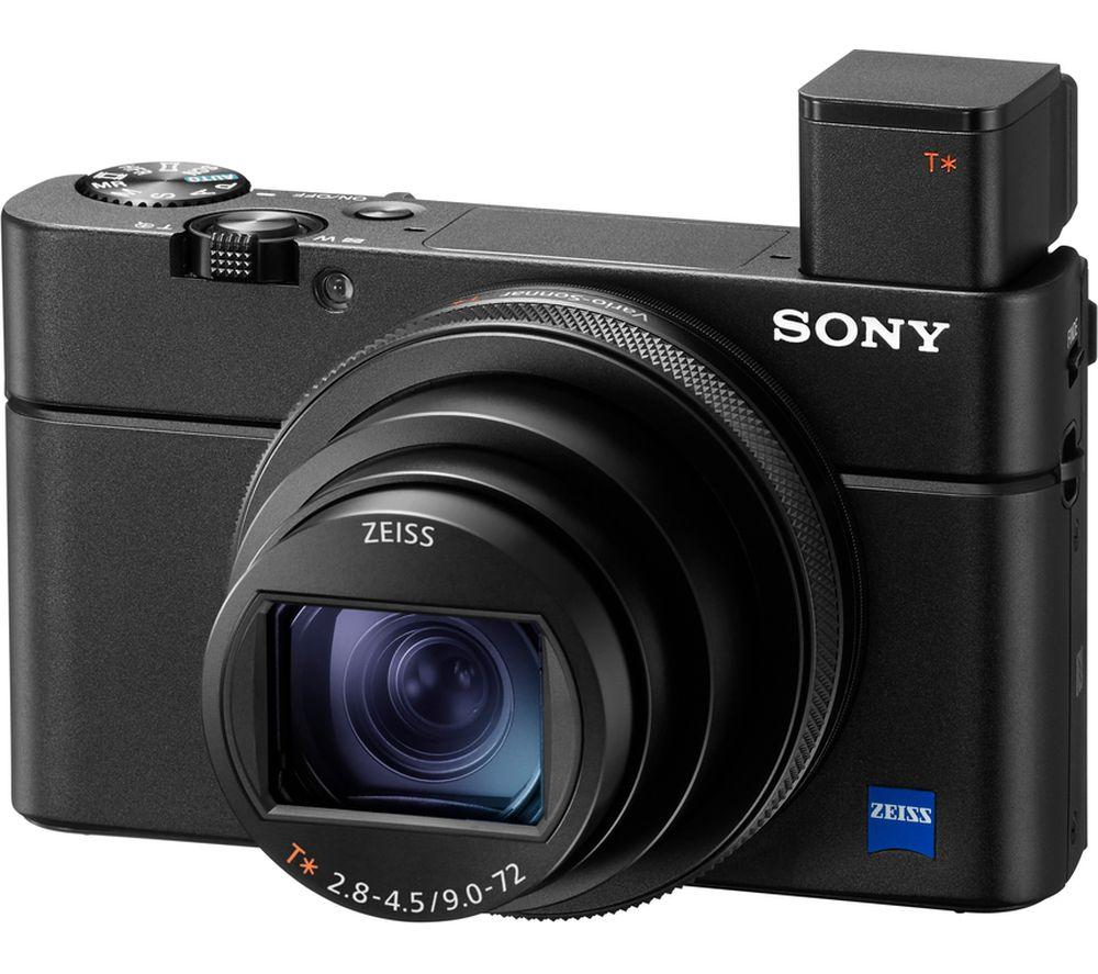 SONY Cyber-shot DSC-RX100 VII High Performance Compact Camera - Black, Black