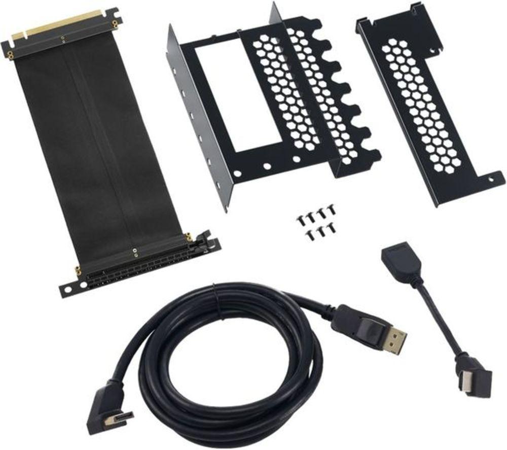 CableMod CM-VPB-HDK-R Vertical Graphics Card Holder with PCIe x16 Riser Cable 1 x DisplayPort 1 x HDMI - Black :: (Components > Video Graphics Cards)
