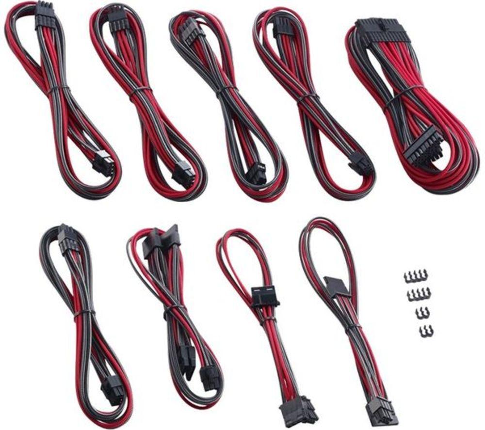 Cablemod PRO ModMesh RT-Series ASUS ROG/Seasonic Cable Kit - Carbon Grey & Red