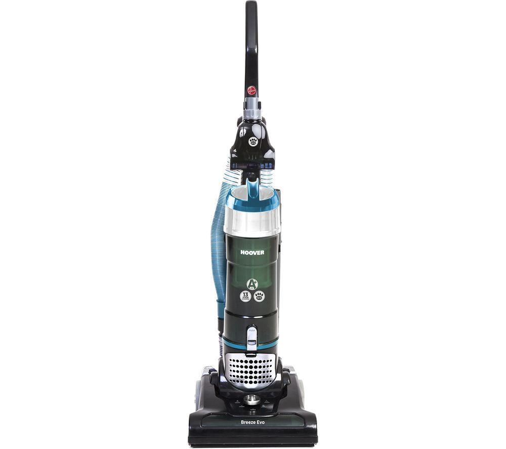 HOOVER Breeze Evo Pets TH31BO02 Upright Bagless Vacuum Cleaner - Black & Turquoise