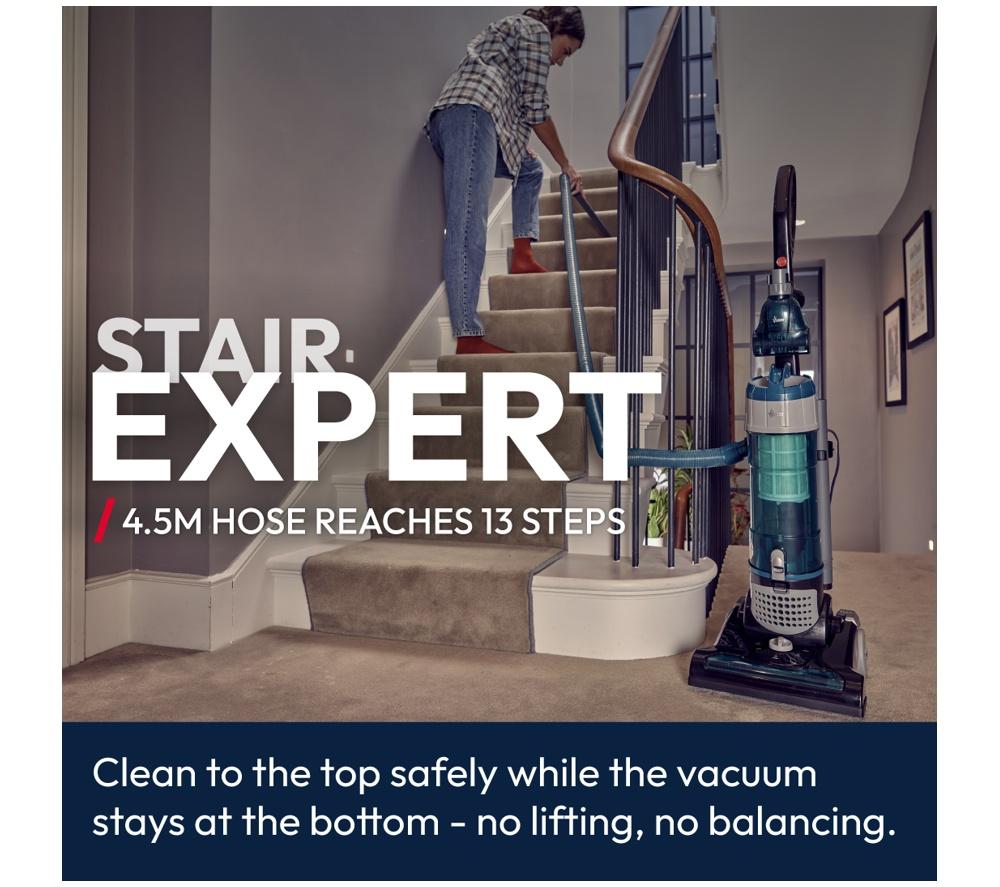 HOOVER Breeze Evo Pets TH31BO02 Upright Bagless Vacuum Cleaner - Black & Turquoise image number 3 of 14