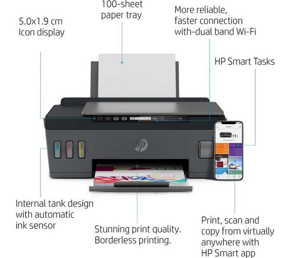 HP Smart Tank Plus 555 All-in-One Wireless Inkjet Printer image number 4
