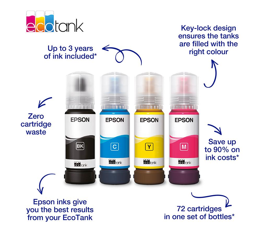 EPSON 104 Black Ecotank Ink Bottle image number 3 of 9