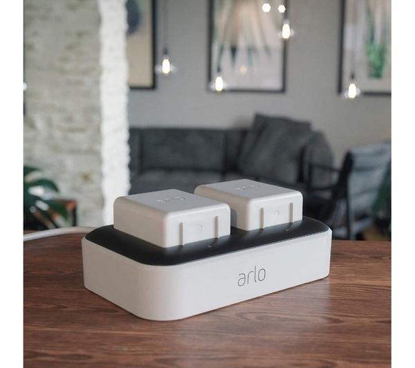 Arlo Battery Charging Station Dual Charging Dock Rechargeable Batteries Charger Station for Arlo Pro/Pro 2/Go Camera VMA4410 VMA4400C VMA4400 