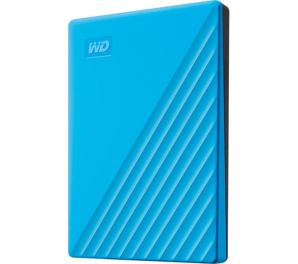 WD My Passport Portable Hard Drive - 2 TB, Blue, Blue