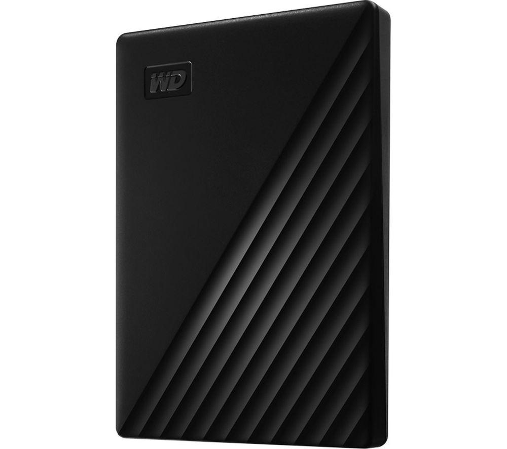 WD My Passport Portable Hard Drive - 2 TB, Black, Black