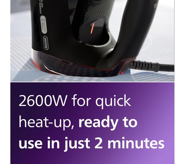 PHILIPS Azur GC4567/86 Steam Iron - Black & Red image number 3