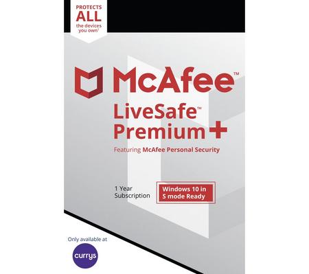 MCAFEE LiveSafe Premium - 1 year for unlimited devices