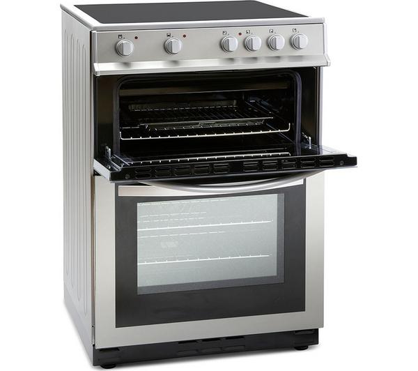 MONTPELLIER MDC600FS 60 cm Electric Ceramic Cooker - Silver image number 1
