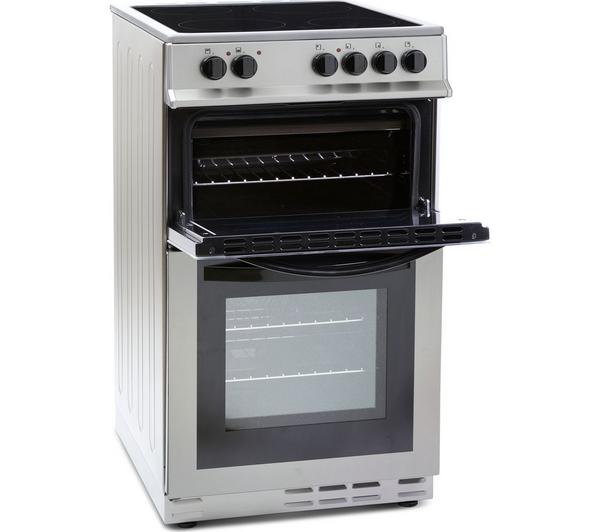 MONTPELLIER MDC500FS 50 cm Electric Ceramic Cooker - Silver image number 1