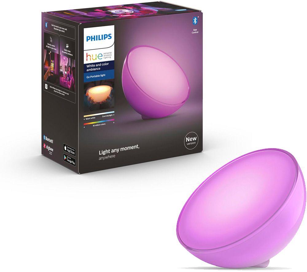 PHILIPS HUE Go 2.0 White & Colour Ambiance Smart Portable Light with Bluetooth