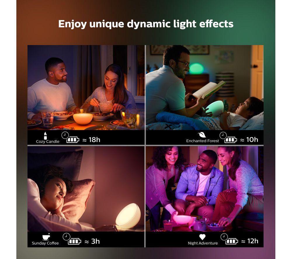 PHILIPS HUE Go 2.0 White & Colour Ambiance Smart Portable Light with Bluetooth image number 4 of 11