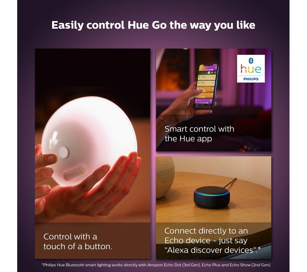 PHILIPS HUE Go 2.0 White & Colour Ambiance Smart Portable Light with Bluetooth image number 5 of 11