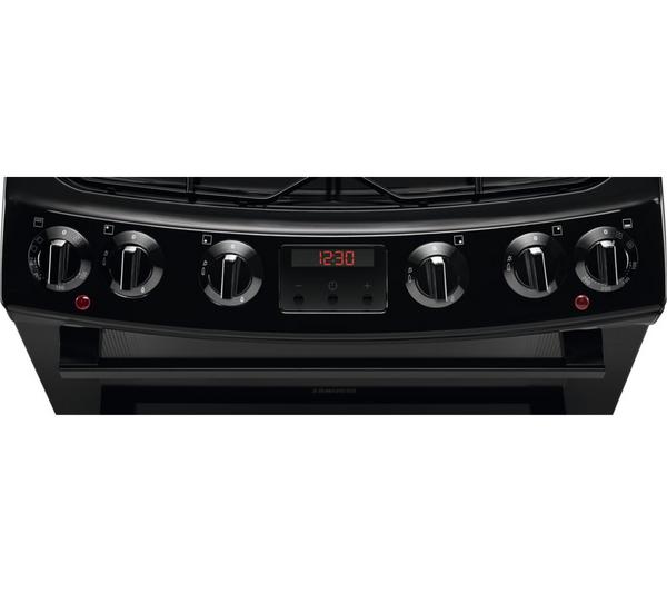 ZANUSSI ZCK66350BA 60 cm Dual Fuel Cooker - Black image number 4