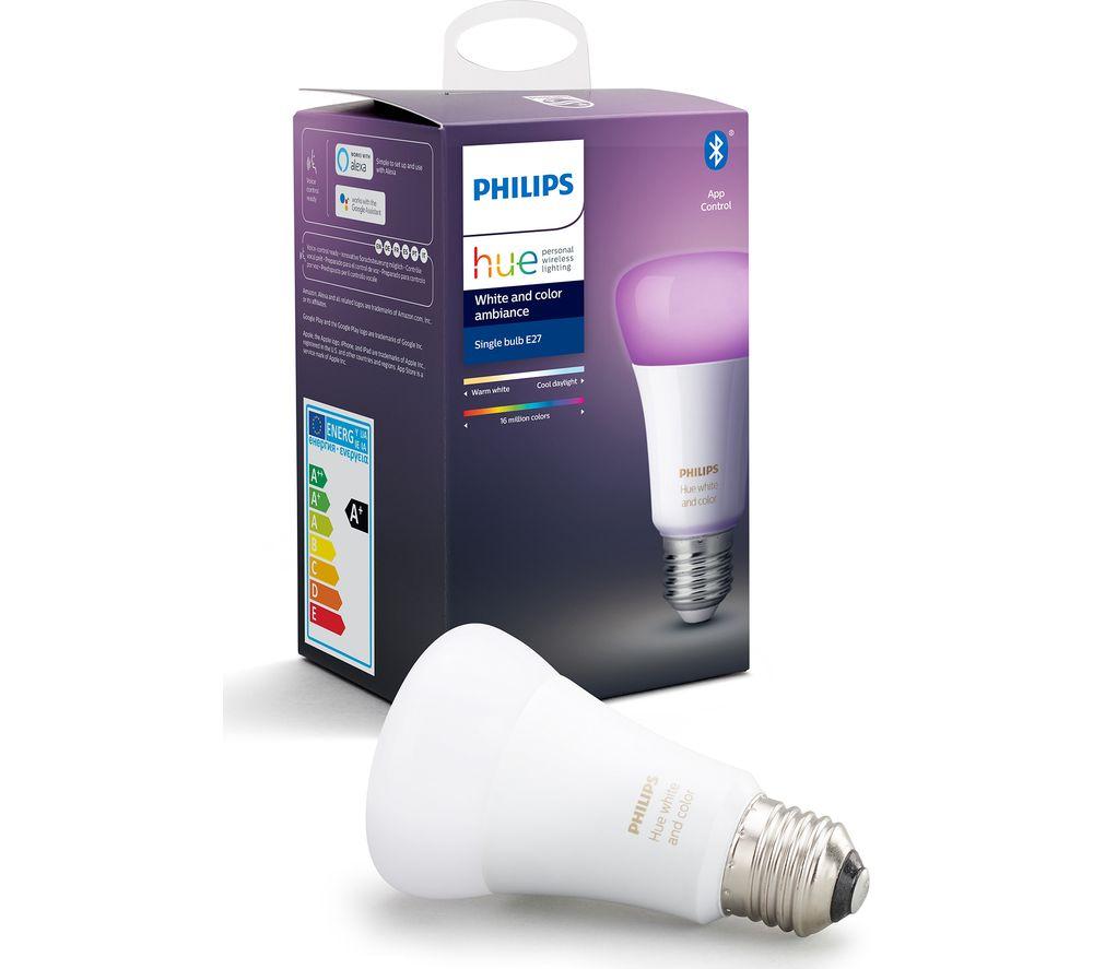 Philips Hue White and Color E27 A60 11 W Bluetooth x 2