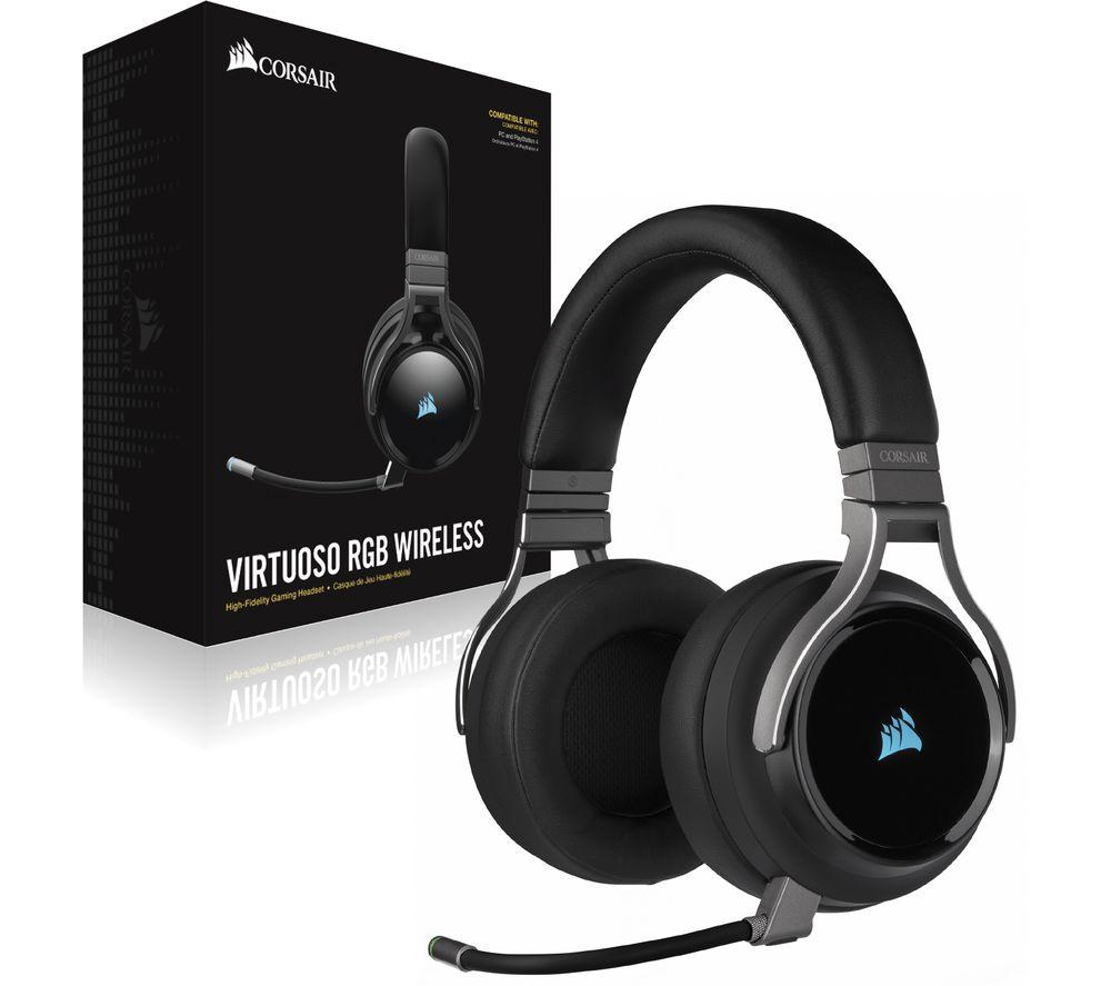 Buy CORSAIR Virtuoso RGB Wireless 7.1 Gaming Headset Black Currys