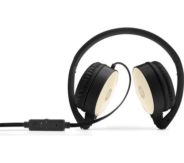HP H2800 Stereo Headset - Black & Gold image number 1