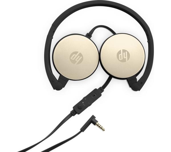 HP H2800 Stereo Headset - Black & Gold image number 2