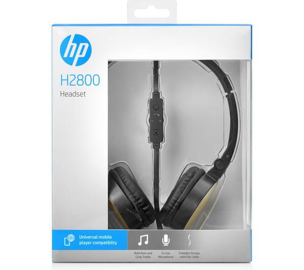 HP H2800 Stereo Headset - Black & Gold image number 9