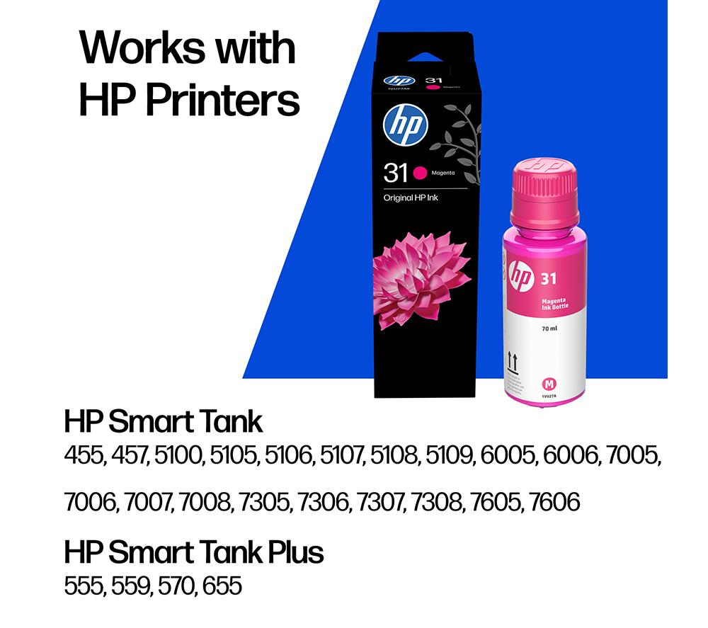 HP 31 Original Magenta Ink Bottle image number 3 of 10