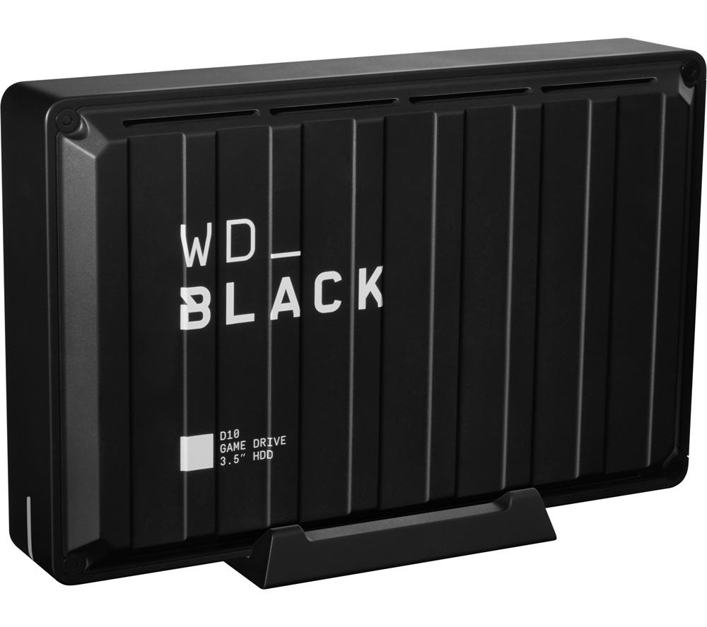 WD _BLACK D10 External Game Drive - 8 TB, Black, Black