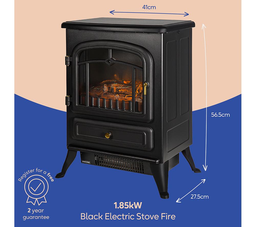 RUSSELL HOBBS RHEFSTV1002B Electric Fire Stove - Black image number 6 of 11