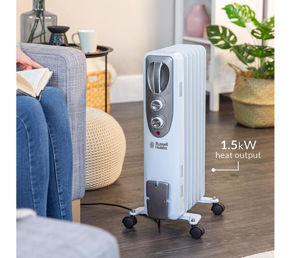 RUSSELL HOBBS RHOFR5001 Portable Oil-Filled Radiator - White image number 4