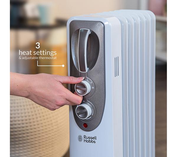 RUSSELL HOBBS RHOFR5001 Portable Oil-Filled Radiator - White image number 5