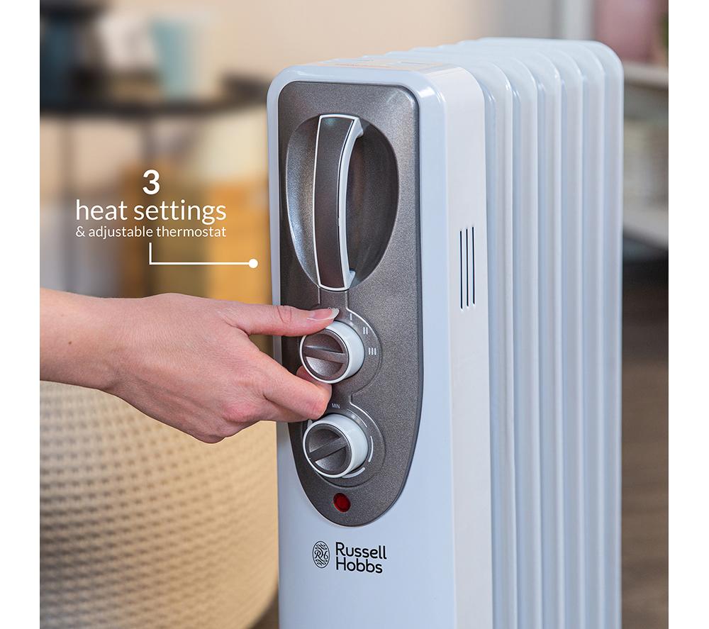 Buy RUSSELL HOBBS RHOFR5001 Portable Oil-Filled Radiator - White | Currys